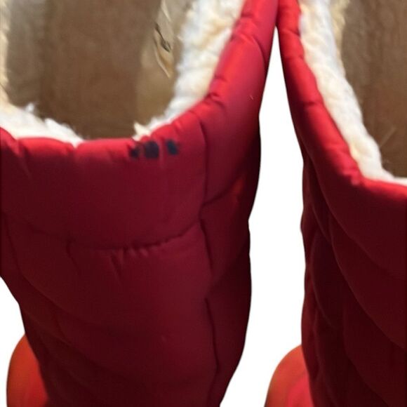 Real Comfort Vintage Red Puff and Suede Boots Size 8 M - Picture 6 of 7